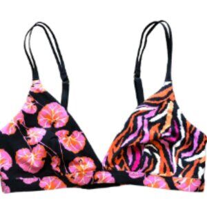 Diane Von Furstenberg Geranium Leaf/Disco Zebra Bralette